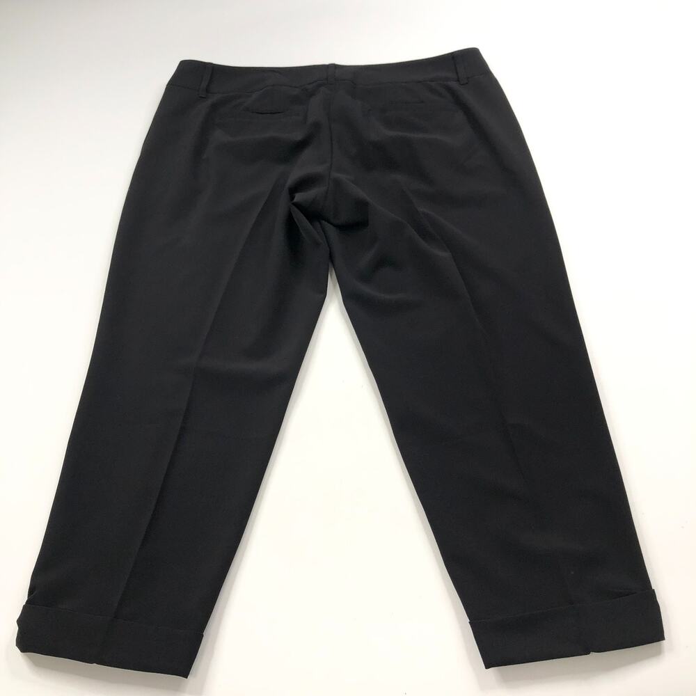 White House Black Market 12 (Fit 36W 24L) Mid Rise Zip Moto Pants Black